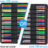 YOUSHARES Colored Pencil Case 220 Slots Pen Case Organizer With Handy Wrap & Zipper, Multilayer Holder for Prismacolor Colored Pencils & Gel Pen (Cartoon Owl) by YOUSHARES
