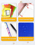 SUNEE 5 Subject Notebook – College Ruled, 300 Pages, 8.2"x10.8", 5 Pocket Colored Dividers, Blue, 3-Hole Punched