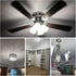 ALIDE E12 100w Bulbs C7,5000K White,1200lm T6 10W E12 Bulbs Lamp,Non-dimmable,0.73x 3.15inch,5 Pack LED Candelabra