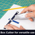 INTERNET'S BEST Premium Utility Knife Set - Retractable Box Cutter with Metal Handle & Extra Blades