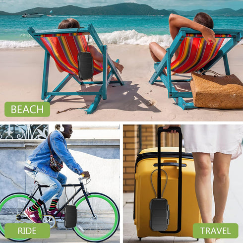 KeeKit Portable Safe Box, Waterproof Combination Key Lock Box for Personal Security, Key Storage for Travel, Beach, Home