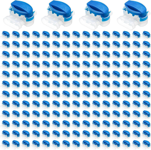 TOODOO 180 Pieces 3 Way Wire Connectors, Electrical IDC 314-box, Self-Stripping Pigtail Connectors for 22-14 AWG Cables