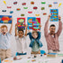 Outus 33 Pcs Hero Theme Classroom Decorations, Bulletin Board Set with Posters and Banners for Pre School