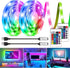 LED Strip Lights Kit, 2x6.56Ft RGB LED Lights Strip for 40-60in TV