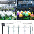 Set of 12pcs Mushroom Solar Garden Lights, 14.5ft Waterproof Solar Powered Night String Lights for Outdoor Decor