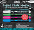 Write Dudes Liquid Chalk Permanent Markers, 4 Count (CYJ69)