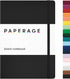 PAPERAGE Blank Journal Notebook, Black, 160 Pages, Medium 5.7 inches x 8 inches, Hardcover, 100 gsm Thick Paper