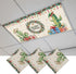 Smile Sunflower Merry Christmas Cactus Gift Linen 3PCS Fluorescent Light Covers - Lampshade Ceiling