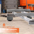 4" X 1.5" Cast Iron V Groove Wheel with Cover Box, 600 lbs Capacity Industrial Metal Casters