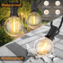 GPATIO Outdoor String Lights, 30FT Waterproof Patio Lights with 15+1 Dimmable Globe G40 Bulbs for Backyard Decor