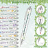 Ctosree 60 Pcs Bible Verse Ballpoint Pens, Christian Flower Pens with Inspirational Quotes for School Office Supplies