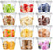 100 Pcs 8 OZ Clear Disposable Plastic Cups with Flat Lids for Parfaits, Drink, Yogurt, Soups, Salad, Fruit (With Holes)