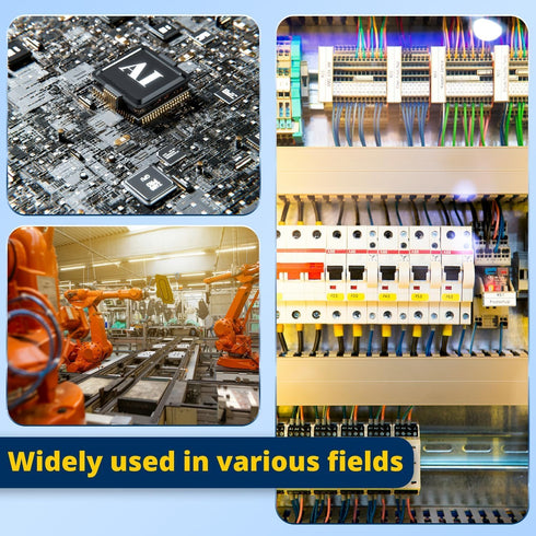SSR-40AA Solid State Relay: AC to AC Single Phase Input 80-250V to Output 24-380V AC 40A (2PCS)