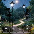 ZKLiLi Fairy Solar Garden Light,Outdoor Garden Fairy Decor Waterproof Large Hanging Lantern Decorations for Patio Yard