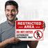 Restricted Area Do Not Enter Authorized Personnel Only Sign, 10x14 Inches, Rust Free Aluminum