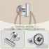 5-Piece Set Set 23.6 Towel Bar Brushed Nickel Bathroom Hardware Include Towel Bar Towel Ring Paper Towel Holder Coat