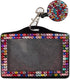 Purely Handmade Fashion Cute Rhinestone Badge Holder + Jeweled Horizontal Business Name ID Card Holder + Bling Crystal