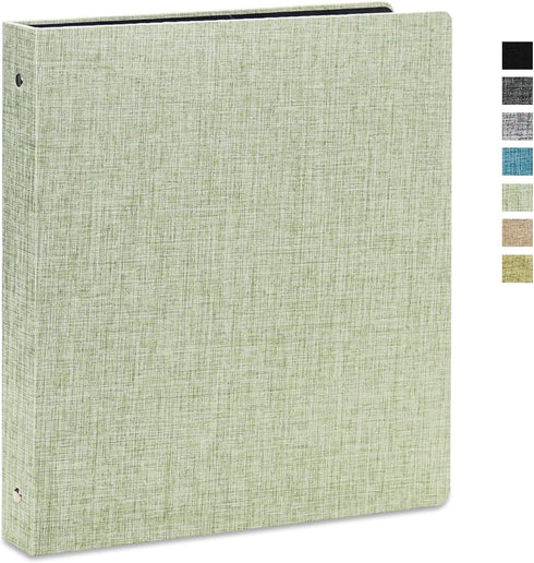 Vienrose 3 Ring Binder, 1 Inch Round Rings, Durable with Linen Cover, Holds 8.5" x 11" Paper