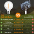 Mlambert G40 LED Replacement Light Bulbs for String Lights, Dimmable E12 Base Shatterproof Bulbs, 1W Equal to 5W, Amber