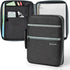 Zipper Binder, 1 Inch 3 Rings with Internal Pockets, 375 Sheet Capacity, Fits Standard Size File Folders