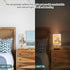YYZZH Cute Llama Alpaca Funny Smile Animal Table Lamp with Wood Base Fabric Lamp Shade Bedside Nightstand Desk Lamp