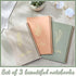 Lewtemi 3 Pieces Left Handed Notebook 8 x 5 Inch, Lefty Spiral Notebooks Wire Bound Paper, 50 Sheets/100 Pages for
