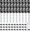 30 Set Black 2020 Series Aluminum Extrusion Profile Connector, Includes 1 Wrench, 30 Corner Brackets, 60 T-Slot Nuts &