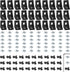 30 Set Black 2020 Series Aluminum Extrusion Profile Connector, Includes 1 Wrench, 30 Corner Brackets, 60 T-Slot Nuts &
