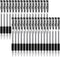 Shuttle Art 50 Pack Black Gel Pens, Fine Point 0.5mm Rollerball for Smooth Writing, Comfortable Grip for Office and