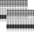 Shuttle Art 50 Pack Black Gel Pens, Fine Point 0.5mm Rollerball for Smooth Writing, Comfortable Grip for Office and