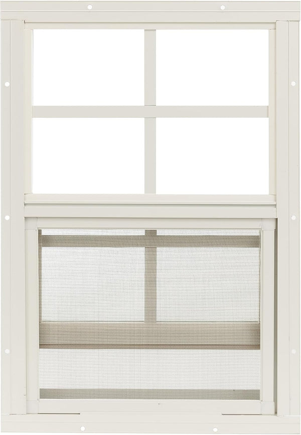 Shed Windows 12x18 (1-Pack) | Sliding Windows with Tempered Glass & Screens