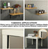 4 3.2 X3.2 Inch Alise PCS L Brackets Heavy Duty Corner Bracket, Black Floating Shelf Brackets for Shelves, Stainless