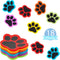Outus 18 Pcs Paws Carpet Markers, 5'' Paw Floor Markers for Teacher Supplies School Decoration