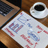 Dry Erase Board Sticker, Whiteboard Stickers 8.27''x11.69'', Removable Dry Erase Sheets for Wall/Desk/Refrigerator