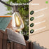 KYY 54FT Dimmable Bulbs Solar String Lights Outdoor Waterproof with USB Charging & Remote, & Timable, Solar Powered