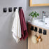Taozun Adhesive Hooks 8 Packs, Black Wall Hooks for Hanging Coat/Towel Hooks Stainless Steel Waterproof Robe Hooks for Bathroom Bedroom Kitchen by Taozun
