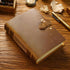 Acidea Leather Vintage Journal, 7.5"x5.5" Hardcover Executive Notebooks, 200 Sheets(400Pages) Blank Kraft Paper