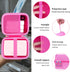 khanka Hard Travel Case for Phomemo M04S Portable Thermal Printer, Bluetooth Label Printer (Pink)
