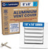 6x6 Inch (Duct Opening) Aluminum 1-Way Air Flow Vent HVAC Vent Cover