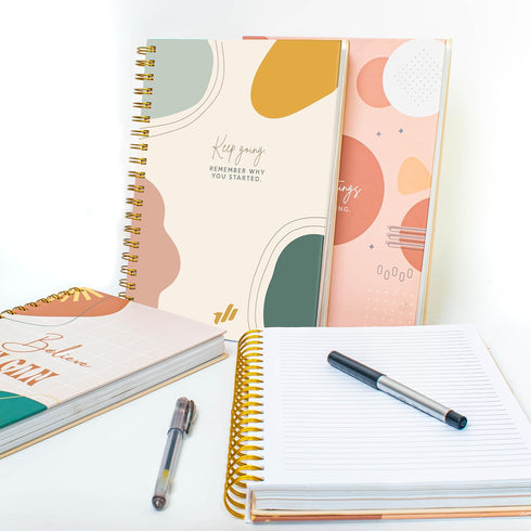 Journals For Writing - 10.25" X 7.25", 300 Pages, Hardcover Spiral Notebook, College Ruled, Women's Journal, Spiral
