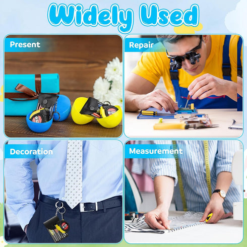18 Packs WinnerWhy Easter Basket Stuffers for Adult Easter Eggs Prefilled with Tape Measure Screwdriver Keychain