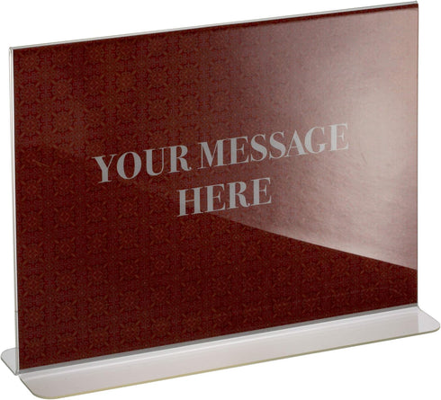 Officemate Upright Sign Holder, Horizontal, 11 x 8-1/2 in
