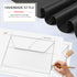 Toplive Black Document File Folder, Waterproof PU Leather A4 Envelope Case Organizer with 8 Card Holders for Travel