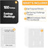 JUNDUN 100 Envelopes Money Saving Challenge, Fireproof Savings Book with Envelopes and Zipper Binder