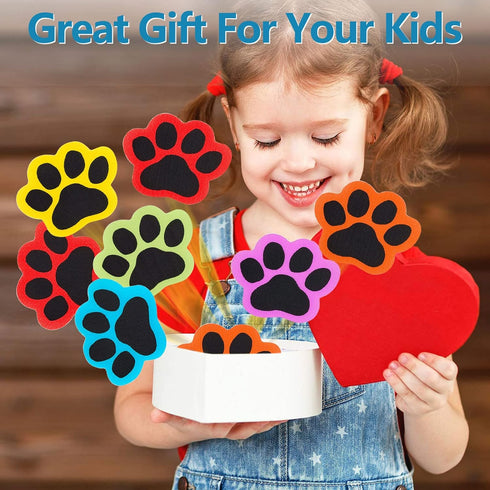 Outus 18 Pcs Paws Carpet Markers, 5'' Paw Floor Markers for Teacher Supplies School Decoration