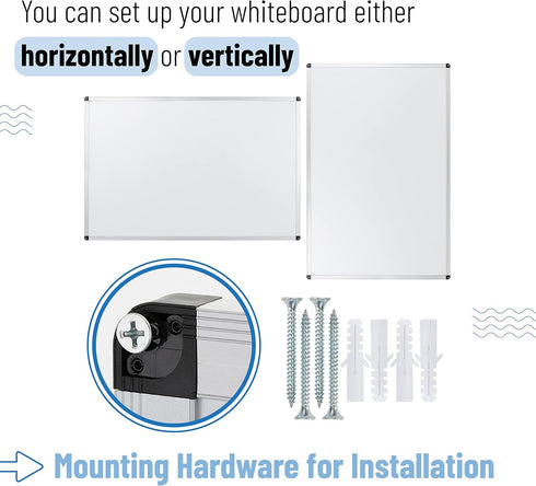 Mr. Pen Magnetic Dry Erase Board, 24x36 Inches, Large White Board for Wall, Magnetic Dry Erase Board