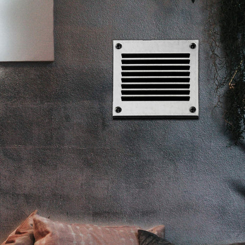 Vent Systems 4'' x 4'' Inch Galvanized Air Vent Cover, Metal Air Return Grill with Pest Guard Screen