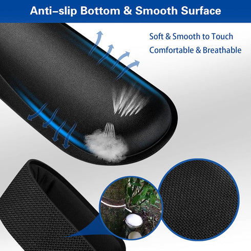 Canjoy Keyboard Wrist Rest Pad - Ergonomic Cushion Support for Computer, Laptop, Anti-Skid Rubber Base