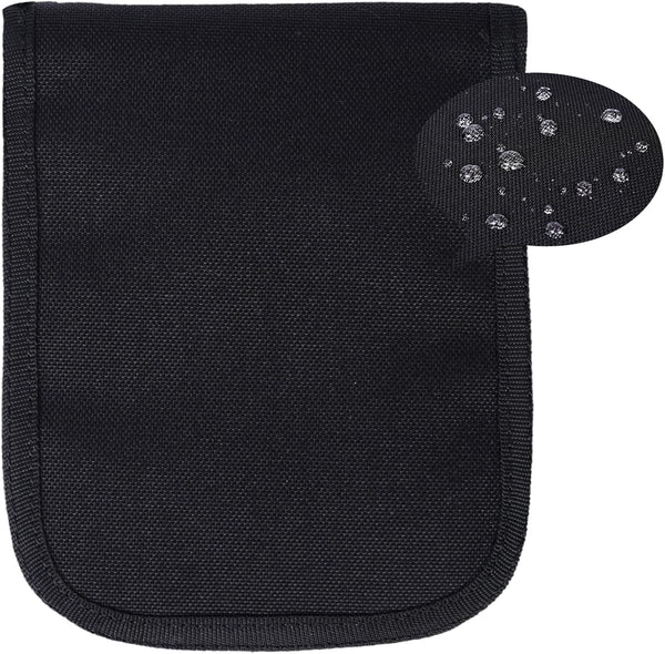 Waterproof Notepad Cover with Pen Holders, Tactical Cover for A6 Notepad and Hiking Journal Case - Black