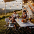 30 G40 Dimmable Bulbs, Svater Solar Outdoor String Lights FT, Patio Lights Shatterproof Vintage Edison Solar Powered